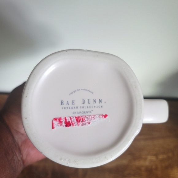 Rae Dunn Pink White Bridesmaid Artisan Ceramic Coffee Tea Soup Mug Cup - Picture 5 of 5